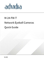 advidia M-24-FW-T Quick Manual
