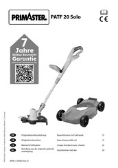 Primaster PATF 20 Solo Original Instructions Manual
