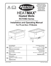 Hatco HEATMAX RCTHW2-6B Installation And Operating Manual