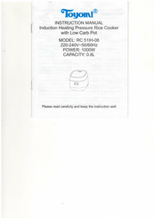 Toyomi RC 51IH-08 Instruction Manual