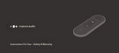Essilor nuance audio Remote Control Instructions For Use Manual