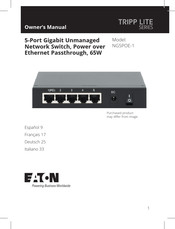 Eaton TRIPP LITE NG5POE-1 Owner's Manual