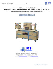 MTI OTF-1200X-80-II-4CV-PE-SL Operation Manual