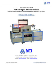 MTI OTF-1200X-50-4CLV-PE Operation Manual