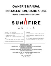Sunfire SF-432-LP Owner's Manual