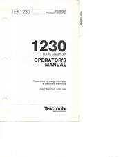 Tektronix 1230 Operator's Manual