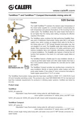 CALEFFI TankMixer Compact 52051 AP Series Installation Instructions Manual