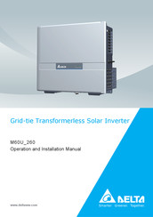 Delta M60U 260 Operation And Installation Manual