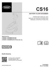 Tennant LPTB03780 Operator's Manual