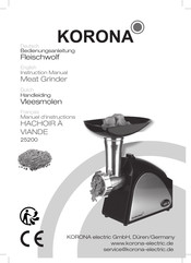Korona 25200 Instruction Manual