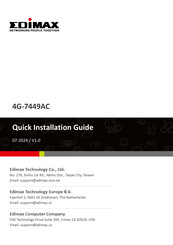 Edimax 4G-7449AC Quick Installation Manual