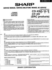Sharp CD-X9H Service Manual