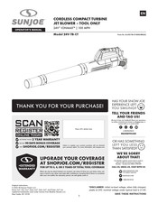 sunjoe 24V-TB-CT Operator's Manual