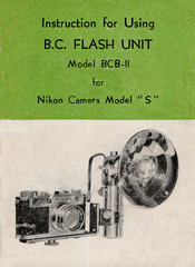 Nippon Kogaku BCB-II Instructions For Use Manual