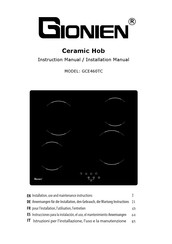 GIONIEN GCE460TC Instruction Manual