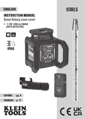 Klein Tools 93RLS Instruction Manual