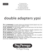 Peg-Perego double adapter ypsi Instructions For Use Manual