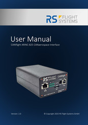 RS Flight Systems CANflight ARINC-825 User Manual