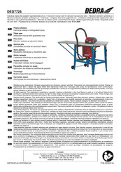 DEDRA DED7726 Instruction Manual