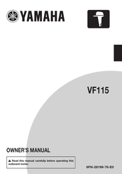 Yamaha VF115 Owner's Manual
