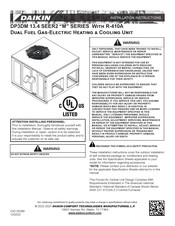 Daikin DP3DM 42 Installation Instructions Manual