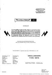 Tektronix D61A Instruction Manual
