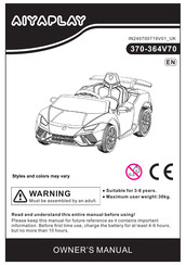 Aiyaplay 370-364V70 Owner's Manual