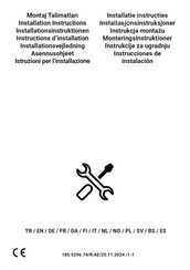 Beko HIXI 84700 UF Installation Instructions Manual
