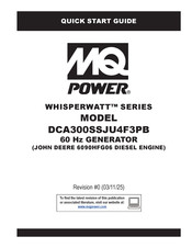 MQ Power WHISPERWATT DCA300SSJU4F3PB Quick Start Manual
