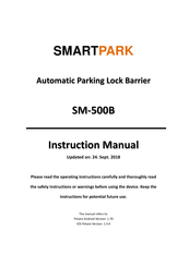 Kobra SMARTPARK SM-500B Instruction Manual