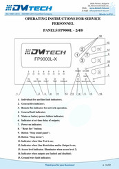 DMTech FP9000L-2 Operating Instructions