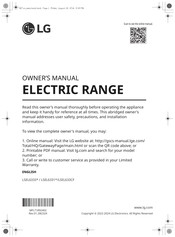 LG LSEL6333 Series Owner's Manual
