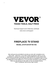 VEVOR J01079-45+SF105-18G Manual