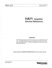 Tektronix 11A71 Service & Reference Manual
