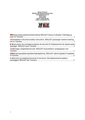 BRUUDT VstVerl-Yam-MT09-MT09Tracer Installation And Safety Instructions