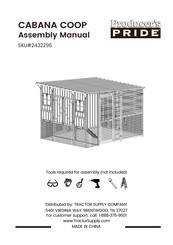 Producer's PRIDE 2432296 Assembly Manual