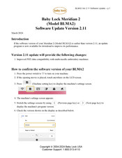 Baby Lock Meridian 2 Software Update
