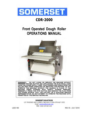 Somerset CDR-2000 Operation Manual