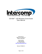 Intercomp CS1500 User Manual