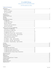 EVIE EvieMED Ring Instructions For Use Manual