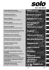 Solo 410 Original Instructions Manual