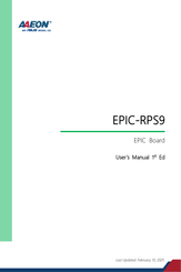 Asus AAEON EPIC-RPS9 User Manual