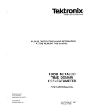 Tektronix 1503B Operator's Manual