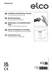 Elco TRIGON XXL Series Installation And Operation Manual