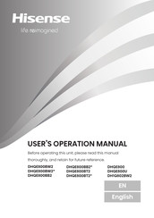 Hisense DHQE800BW2 Series User's Operation Manual