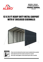 Aleko CPMS12X26BLK Product Manual