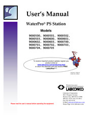 Labconco 9000700 User Manual