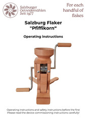 Salzburger Getreidemühlen Pfiffikorn Operating Instructions Manual