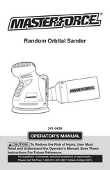 MasterForce 241-0439 Operator's Manual
