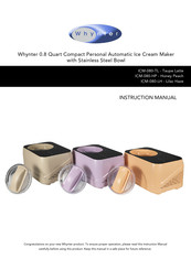Whynter ICM-080-TL Instruction Manual